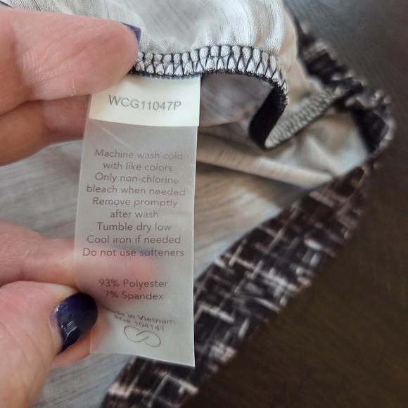 Callaway Golf Women's Cross Thatch Crew Neck Top Medium New Black & White Turn - Picture 7 of 10